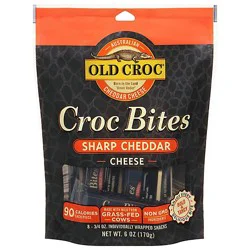 Old Croc Sharp Cheddar Snacks Bites - 6 Oz