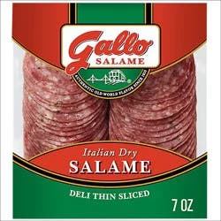 Gallo Salame Italian Dry Thin Sliced Deli Salame - 7 Oz