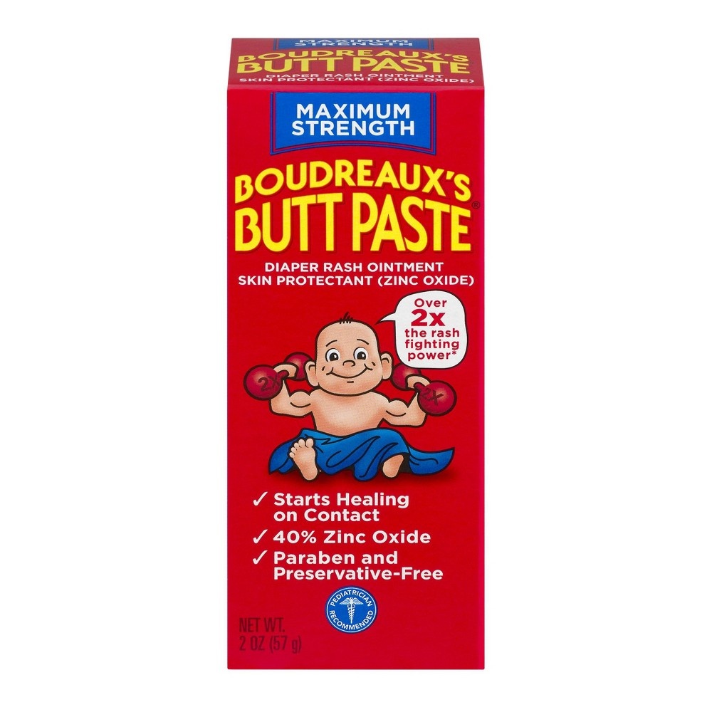 slide 9 of 11, Boudreaux's BP Butt Paste Baby Diaper Rash Cream Maximum Strength - 2oz, 