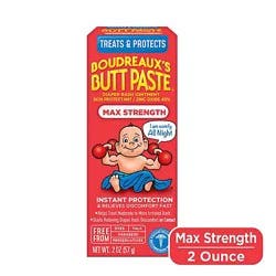 Boudreauxs Butt Paste Maximum Strength Diaper Rash Ointment - 2 Oz