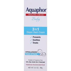 Aquaphor Baby Rash Cream Diaper 3in1 - 3.5 Oz