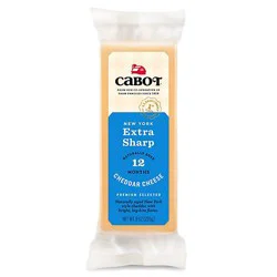 Cabot Creamery Bar New York Extra Sharp Yellow Cheddar Cheese - 8 Oz