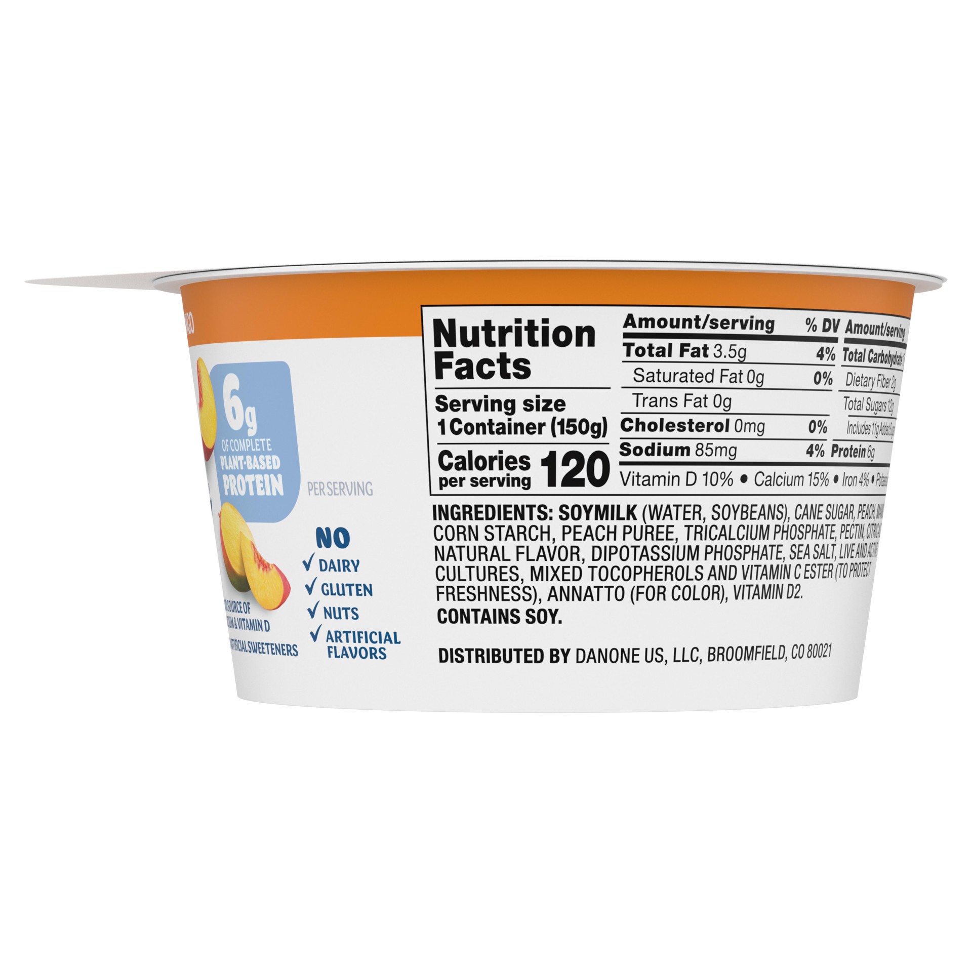 slide 3 of 3, Silk Peach Mango Soy Milk Yogurt Alternative - 5.3 Fl. Oz., 5.3 oz