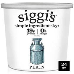 Siggi's Plain Icelandic Skyr Nonfat Yogurt - 24 Oz