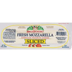 Belgioioso Sliced Fresh Mozzarella Cheese Log - 8 Oz