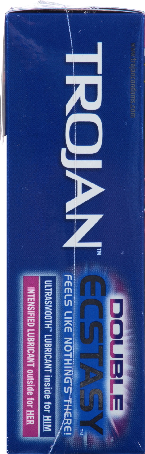 slide 5 of 7, Trojan Double Ecstasy Lubricated Condoms - 10ct, 10 ct