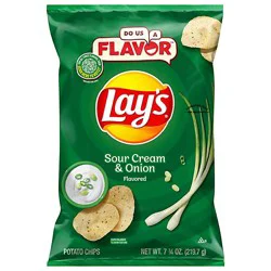 Lays Potato Chips Sour Cream & Onion - 7.75 Oz
