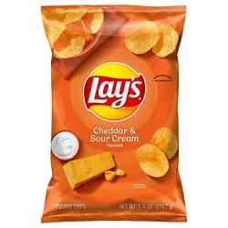 Lays Potato Chips Cheddar & Sour Cream - 7.75 Oz