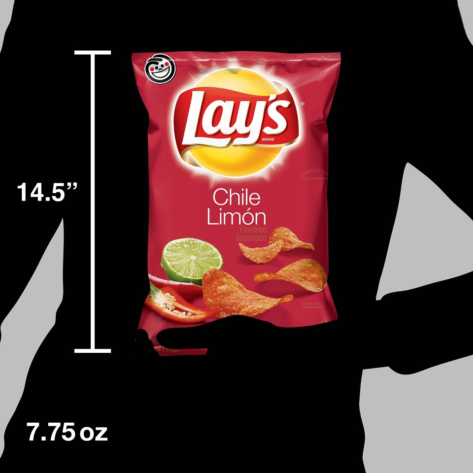 slide 3 of 5, Lay's Chile Limón Flavored Potato Chips - 7.75oz, 