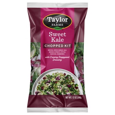 slide 1 of 9, Taylor Farms Sweet Kale Chopped Salad Kit Bag - 12 Oz, 12 oz