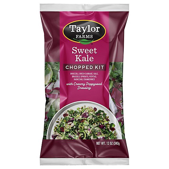 slide 1 of 1, Taylor Farms Sweet Kale Chopped Salad Kit Bag - 12 Oz, 12 oz