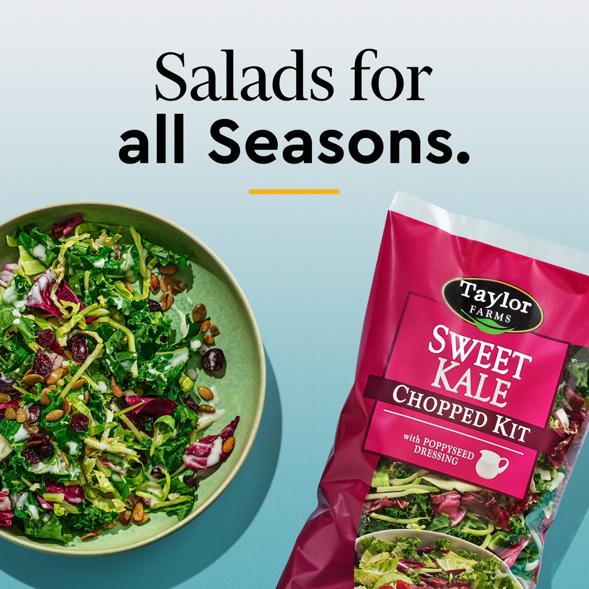 slide 6 of 9, Taylor Farms Sweet Kale Chopped Salad Kit Bag - 12 Oz, 12 oz
