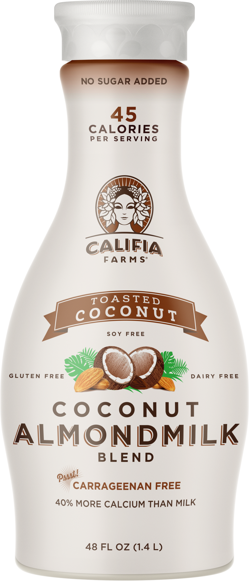 slide 4 of 5, Califia Farms Toasted Coconut Almond Milk - 48 Fl. Oz., 48 fl oz