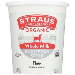 Straus Family Creamery Yogurt Plain - 32 Oz