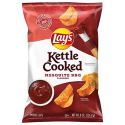 Lays Potato Chips Kettle Cooked Mesquite Bbq - 8 Oz