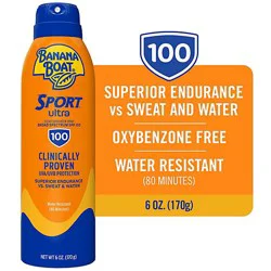 Banana Boat Ultra Sport Performance Broad Spectrum Spf 100 Clear Sunscreen Spray - 6 Oz