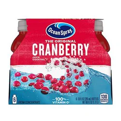 Ocean Spray Juice Cocktail Cranberry - 6-10 Fl. Oz.