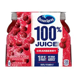 Ocean Spray 100% Juice Cranberry - 6-10 Fl. Oz.