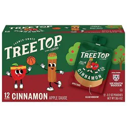 Tree Top Apple Sauce Cinnamon Pouches - 12-3.2 Oz