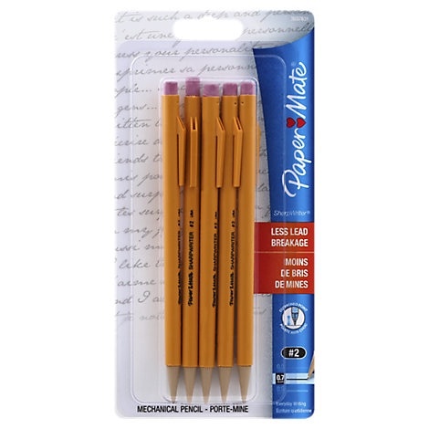 slide 1 of 1, Paper Mate Sharp Writer No. Mechanical Pencils with Bonus Pen, 5 ct