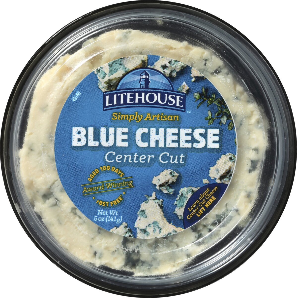 slide 7 of 10, Litehouse Simply Artisan Blue Cheese Center Cut - 5 Oz., 5 oz