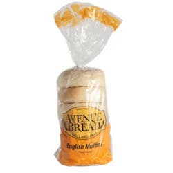 Avenue Bread English Muffins Plain - 15 Oz