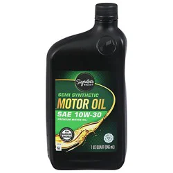 Signature Select Motor Oil Premium Semi Synthetic Sae 10w-30 - 1 Quart