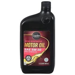 Signature Select Motor Oil Premium Semi Synthetic Sae 5w-30 - 1 Quart