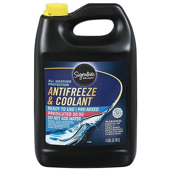 slide 1 of 1, Signature Select Coolant & Anti Freeze Ready To Use - 1 Gallon, 1 gal