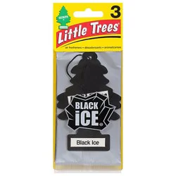 Little Trees Air Fresheners Black Ice - 3 Count
