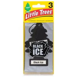 Little Trees Air Fresheners Black Ice - 3 Count