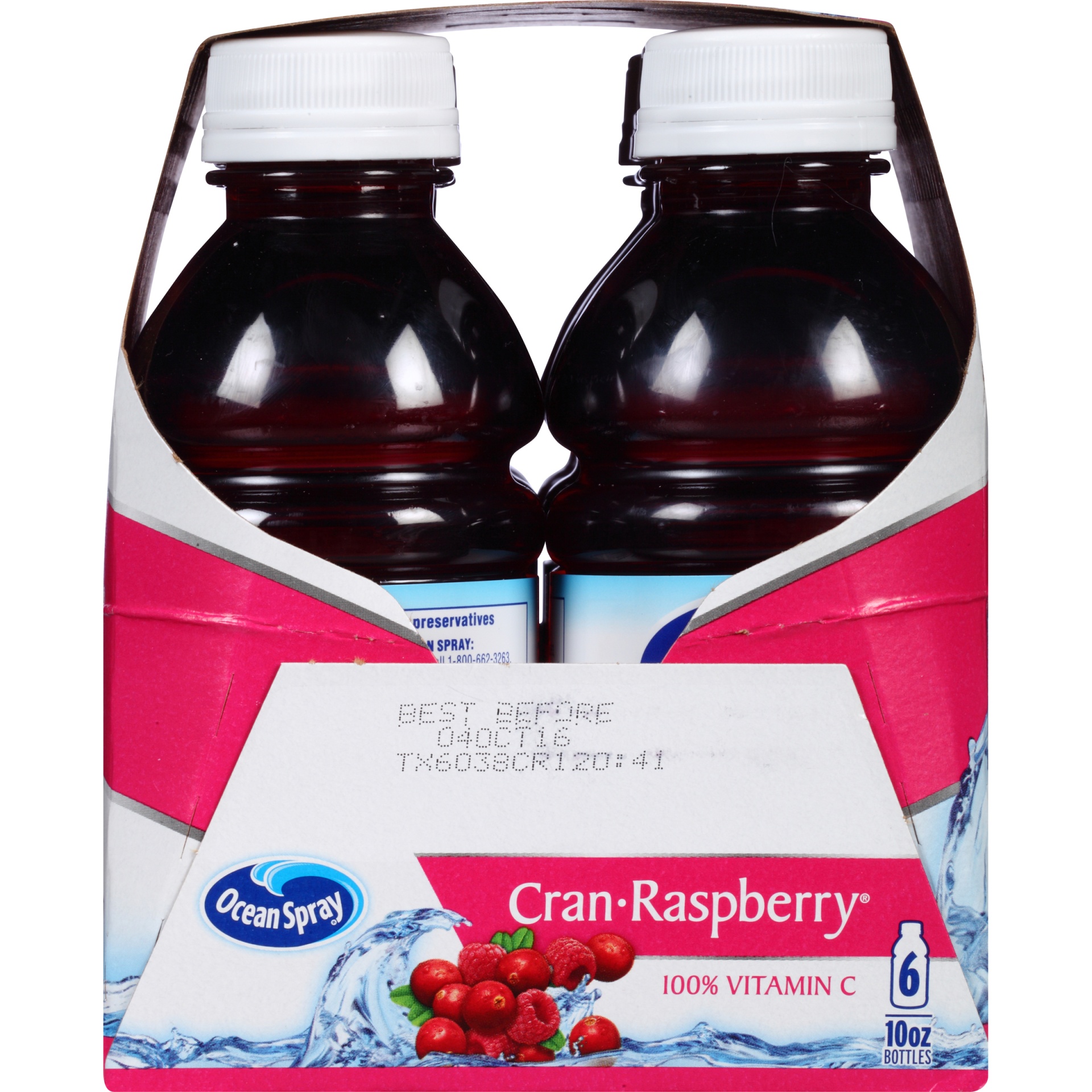 slide 5 of 8, Ocean Spray Cran-Raspberry Juice, 6 ct; 10 fl oz
