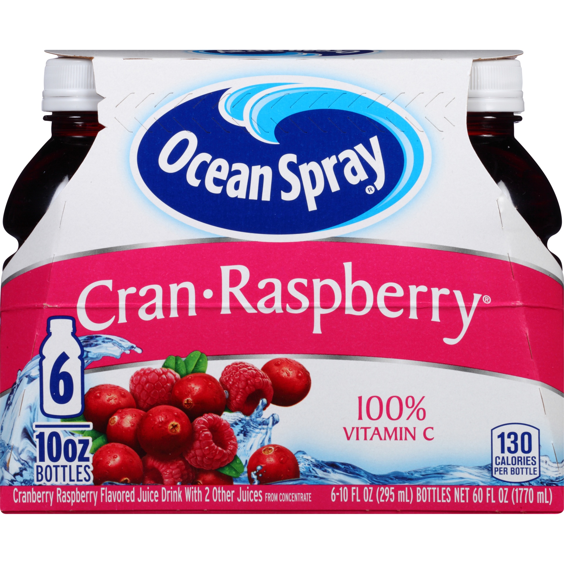 slide 7 of 8, Ocean Spray Cran-Raspberry Juice, 6 ct; 10 fl oz