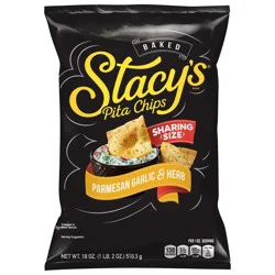 Stacy's Pita Chips , Parmesan Garlic and Herb