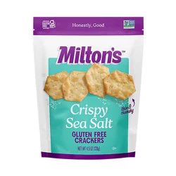 Milton's Craft Bakers Crispy Sea Salt Gluten Free Crackers - 4.5 Oz