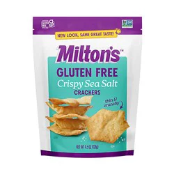 Milton's Craft Bakers Crispy Sea Salt Gluten Free Crackers - 4.5 Oz