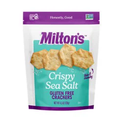 Milton's Craft Bakers Crispy Sea Salt Gluten Free Crackers - 4.5 Oz