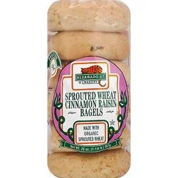 Alvarado St. Bakery Sprouted Wheat Cinnamon Raisin Bagels - 20 Oz