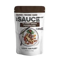 Le Sauce & Co. Classic Green Peppercorn Gourmet Sauce - 4.5 Oz