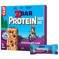 Clif Kid Zbar Protein Chocolate Chip Crispy Snack Bars - 5-1.27 Oz