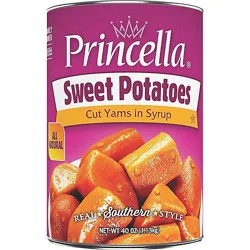 Princella Potatoes Cut Yams In Light Syrup Cut Sweet Potatoes - 40 Oz