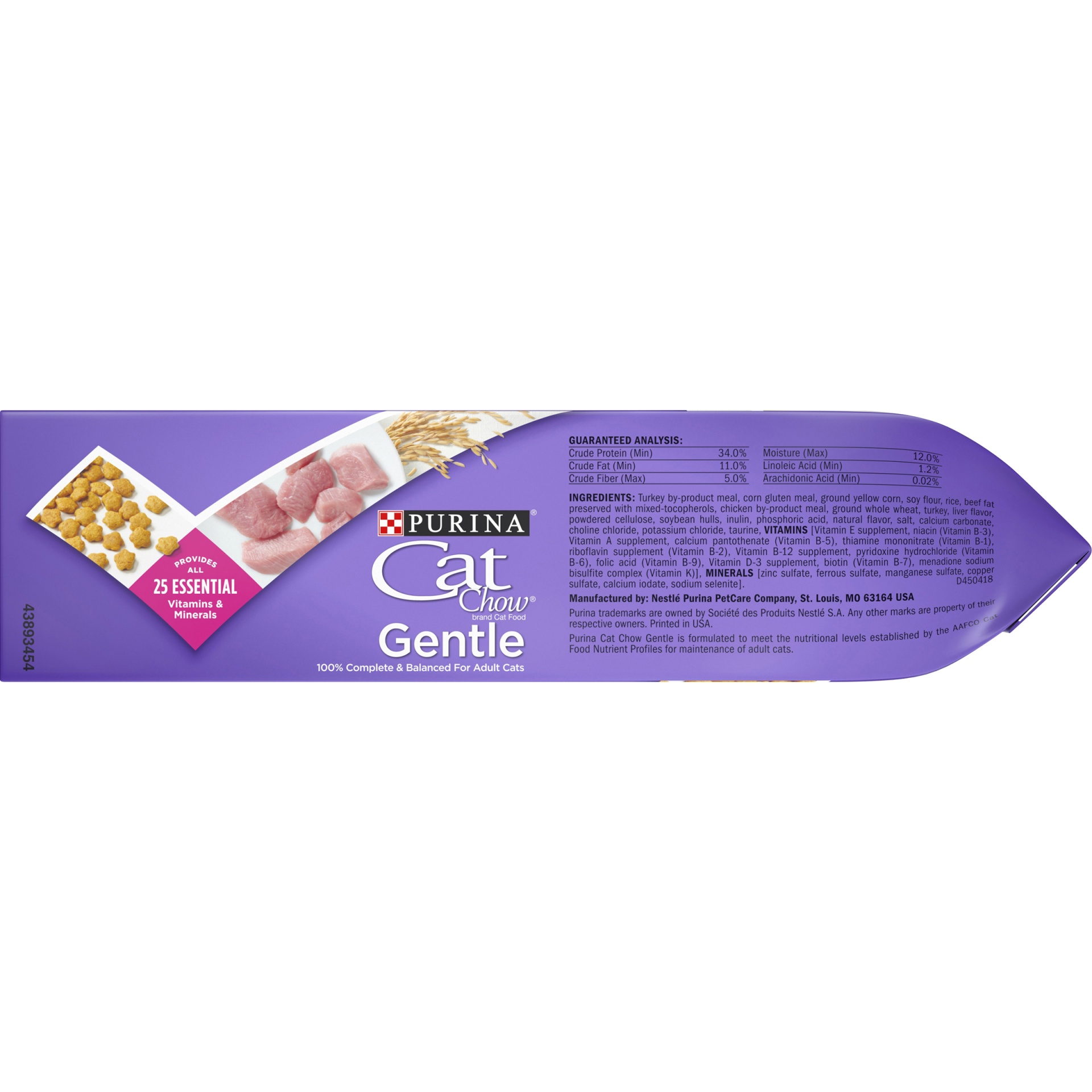 slide 6 of 9, Cat Chow Purina Cat Chow Gentle Dry Cat Food, Sensitive Stomach + Skin - 3.15 lb. Bag, 3.15 lb