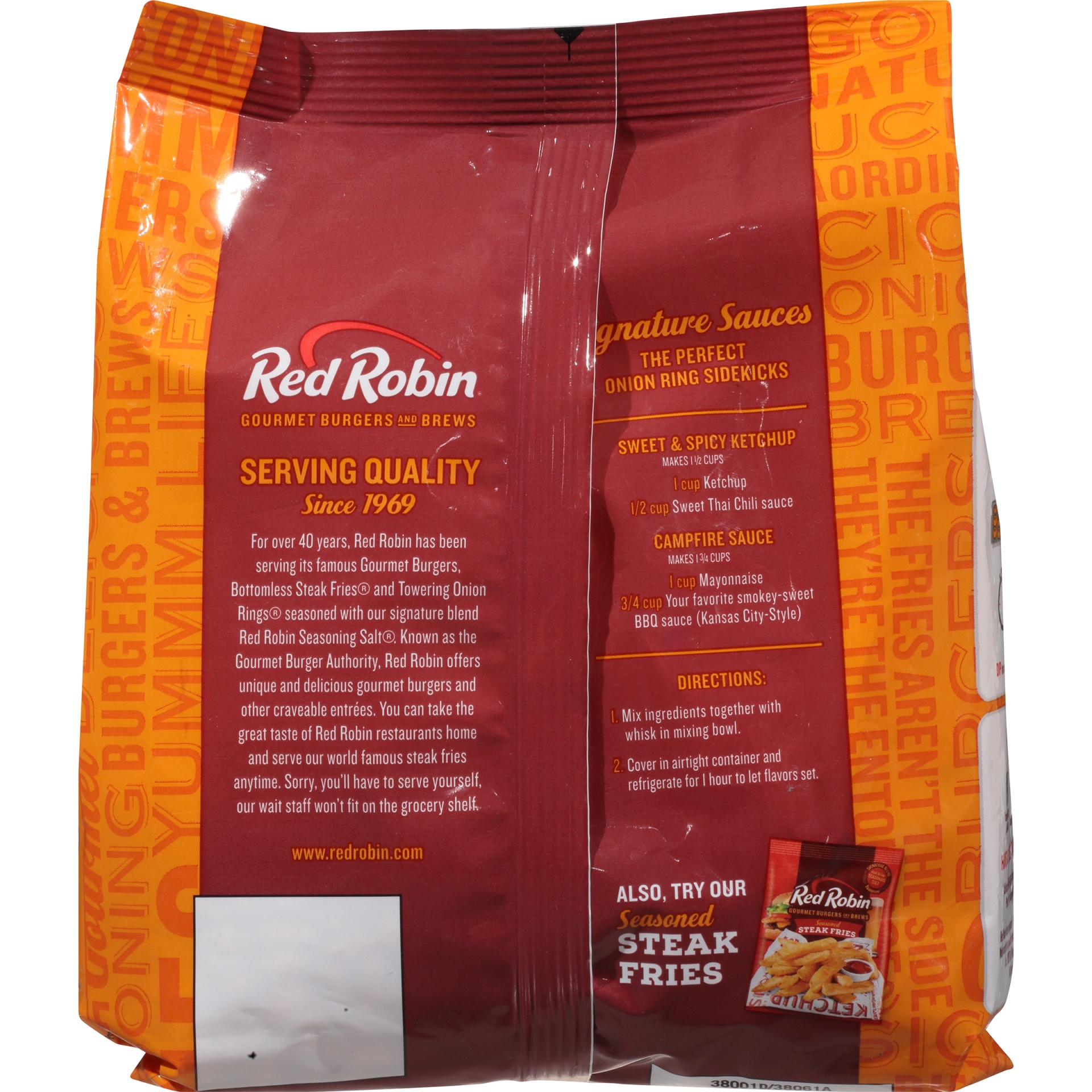 slide 6 of 8, Red Robin Crispy Onion Rings, 14 oz