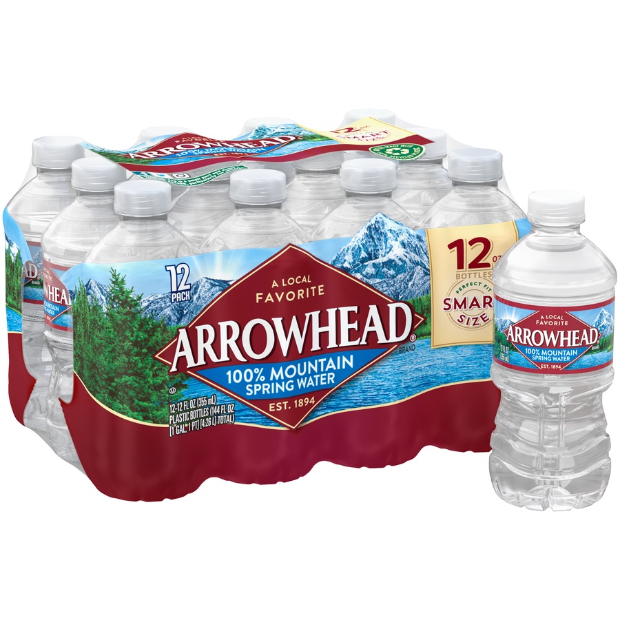 12 Ounce Bottled Spring Water  Arrowhead® Brand 100% Mountain Spring Water