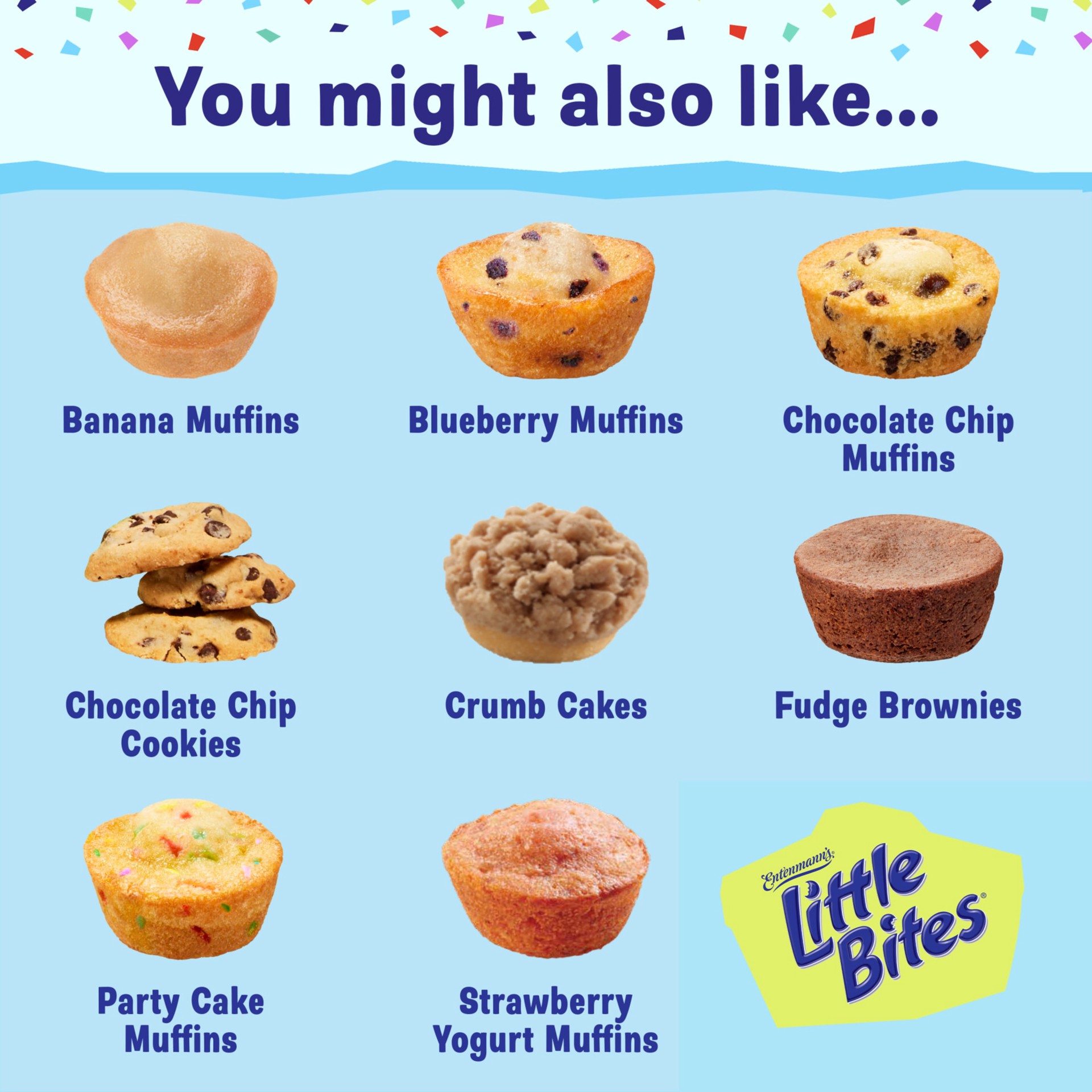 slide 2 of 6, Entenmann's Little Bites Party Cake Mini Muffins - 20 Count, 8.25 oz