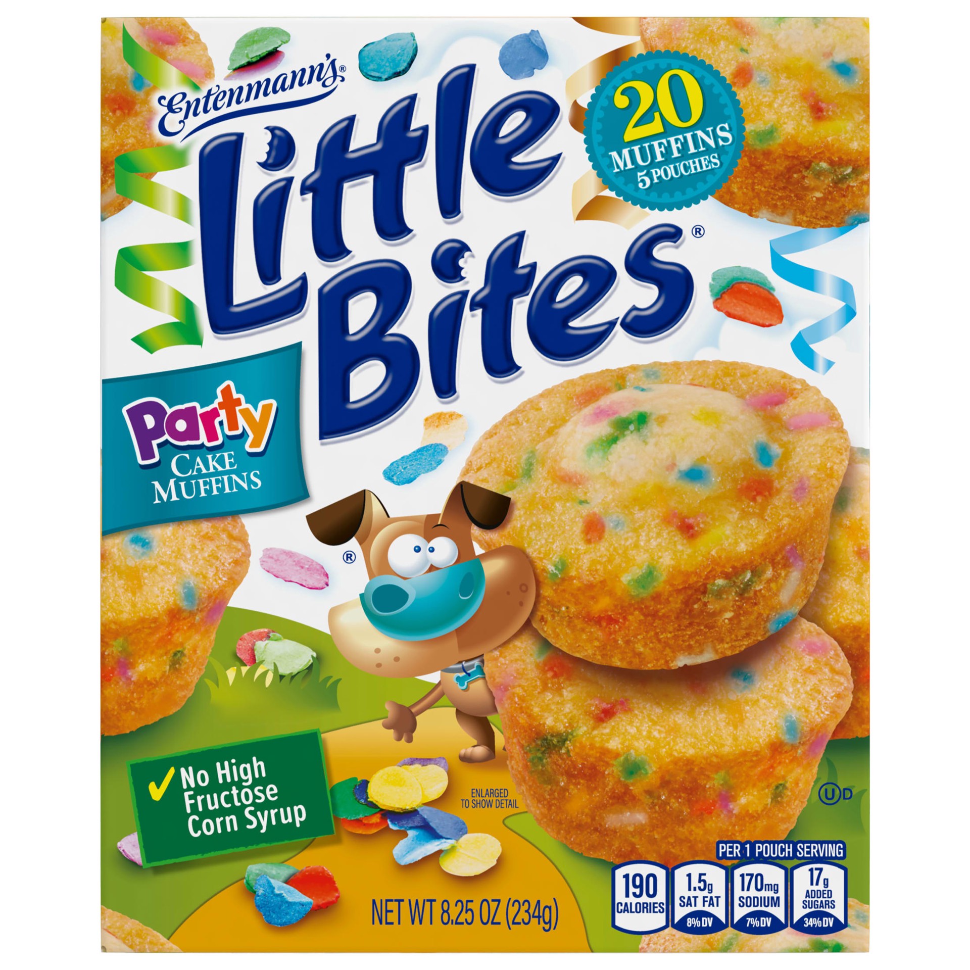 slide 5 of 6, Entenmann's Little Bites Party Cake Mini Muffins - 20 Count, 8.25 oz