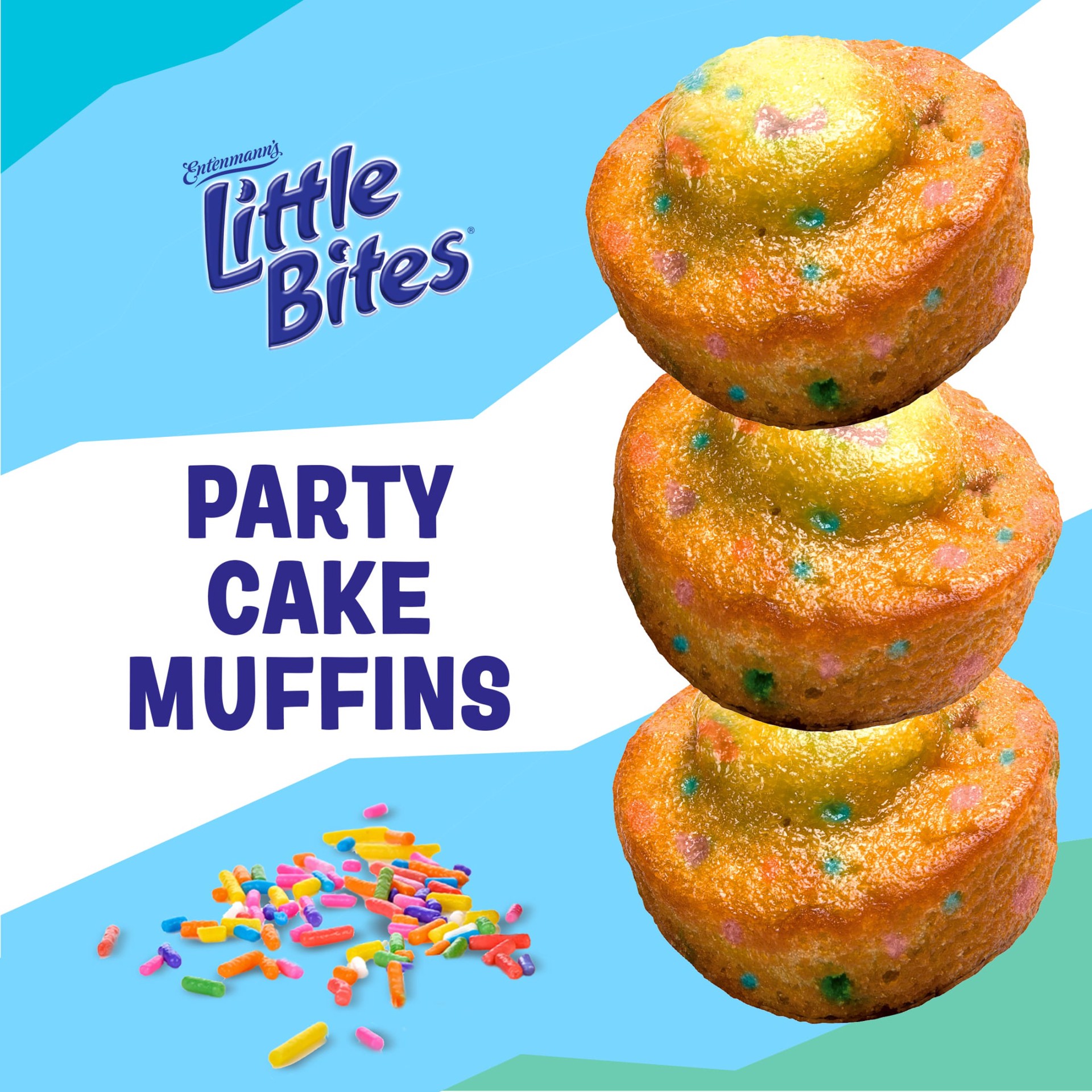 slide 3 of 6, Entenmann's Little Bites Party Cake Mini Muffins - 20 Count, 8.25 oz