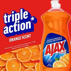 Ajax Ultra Triple Action Liquid Dish Soap Orange - 28 Fl. Oz.