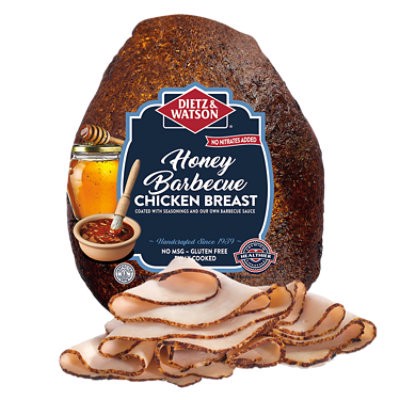 slide 1 of 1, Dietz & Watson Chicken Breast Honey Barbeque, per lb