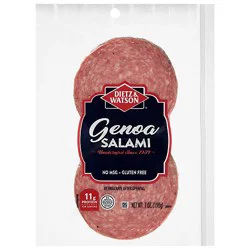 Dietz & Watson Genoa Salami Sliced - 7 Oz